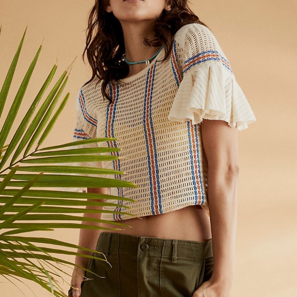 Free People - Stripes Babe Only Tee